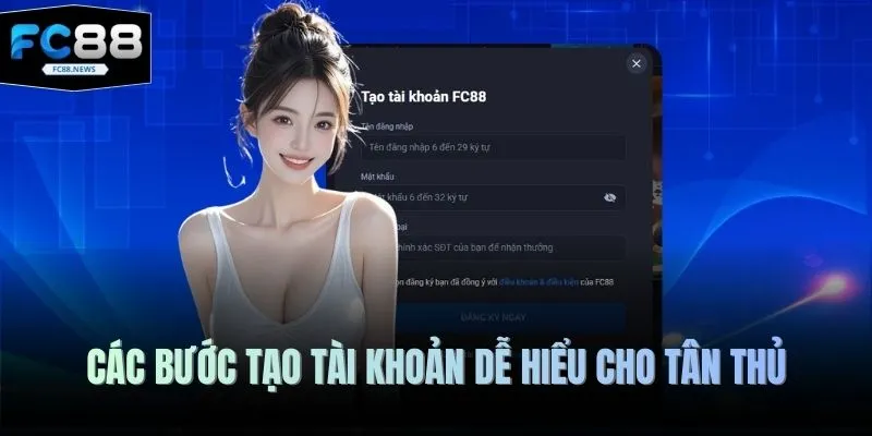 FC88 19 Các bước tạo tài khoản dễ hiểu cho tân thủ