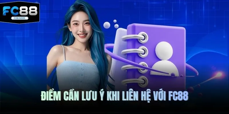 Điểm cần lưu ý khi liên hệ với FC88