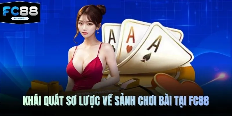 Khái quát sơ lược về sảnh chơi bài tại FC88
