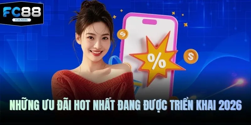 Khuyến Mãi FC88 2 Những ưu đãi hot nhất đang được triển khai 2026